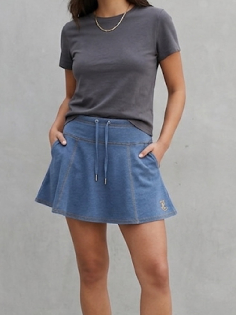 EUC Y2K Juicy Mini Skirt (size medium)